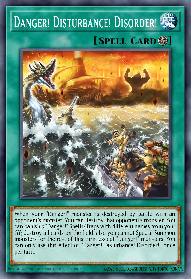 Danger! Disturbance! Disorder!