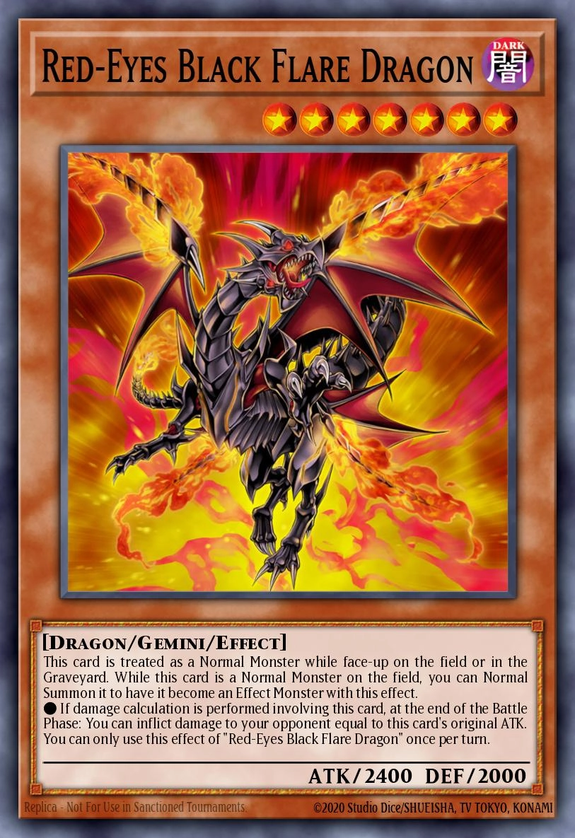 Red-Eyes Black Flare Dragon