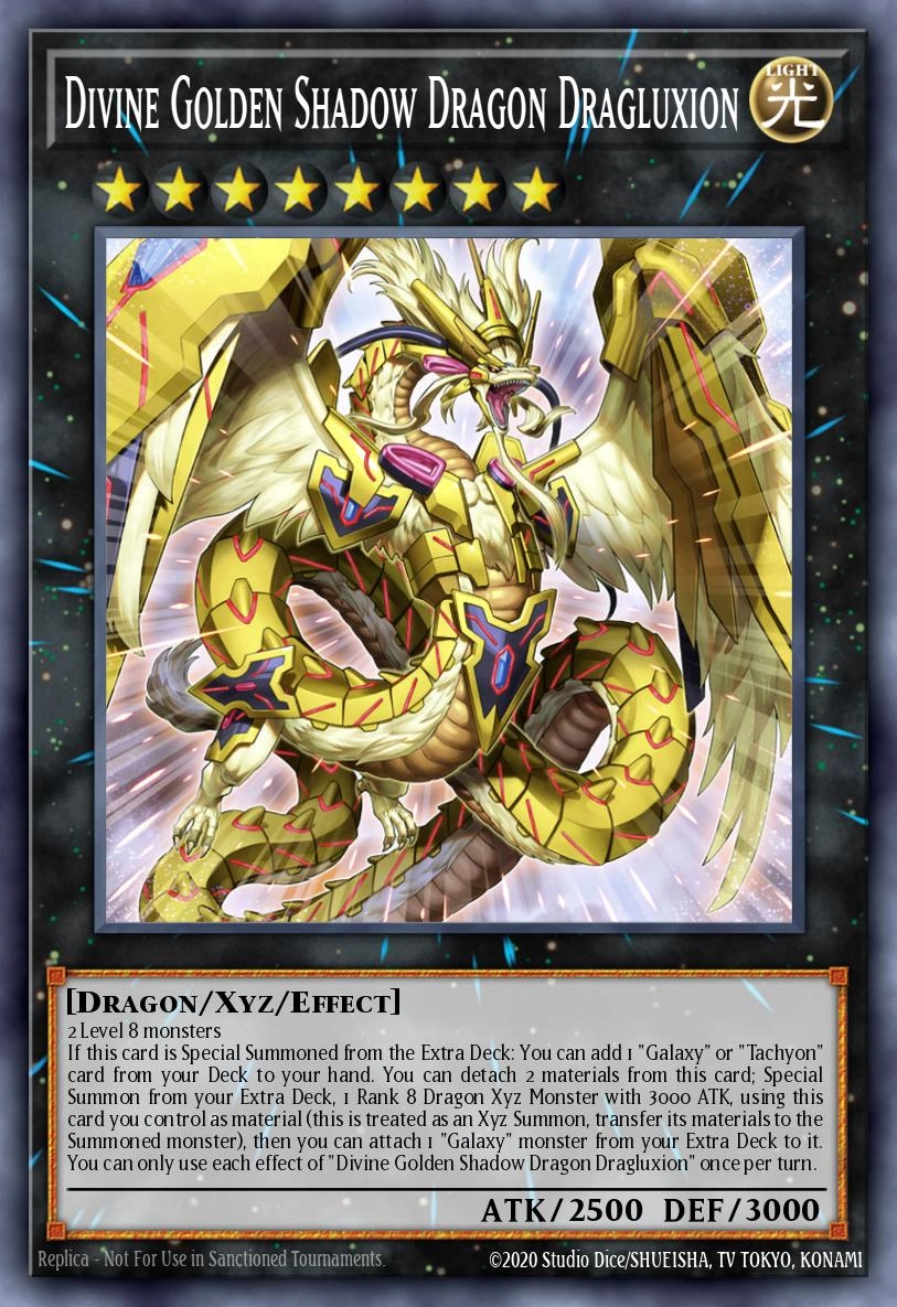 Divine Golden Shadow Dragon Dragluxion