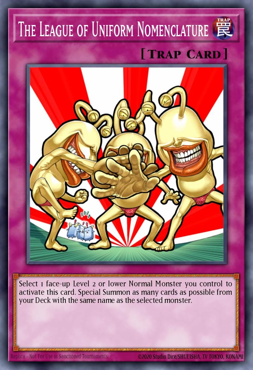 The League of Uniform Nomenclature