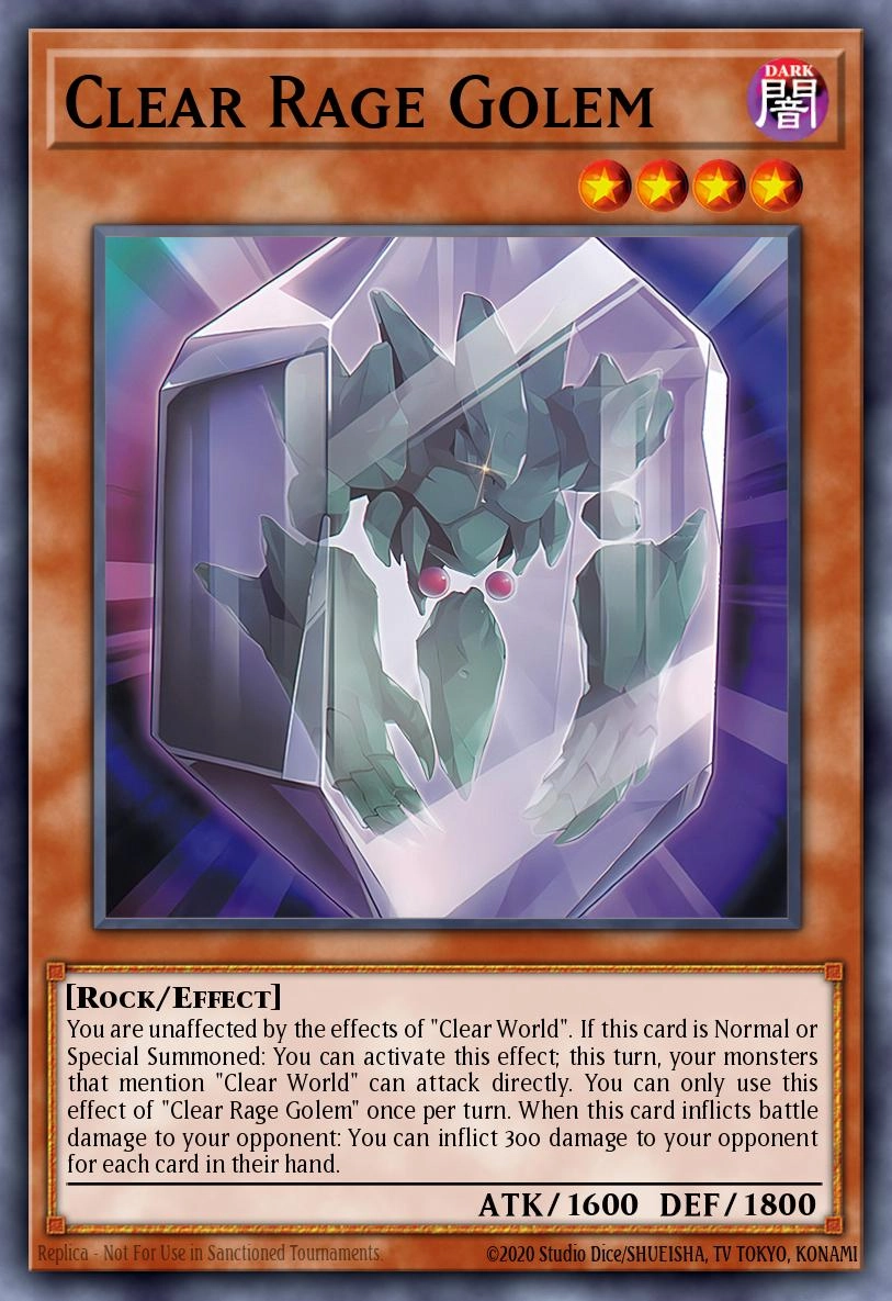 Clear Rage Golem