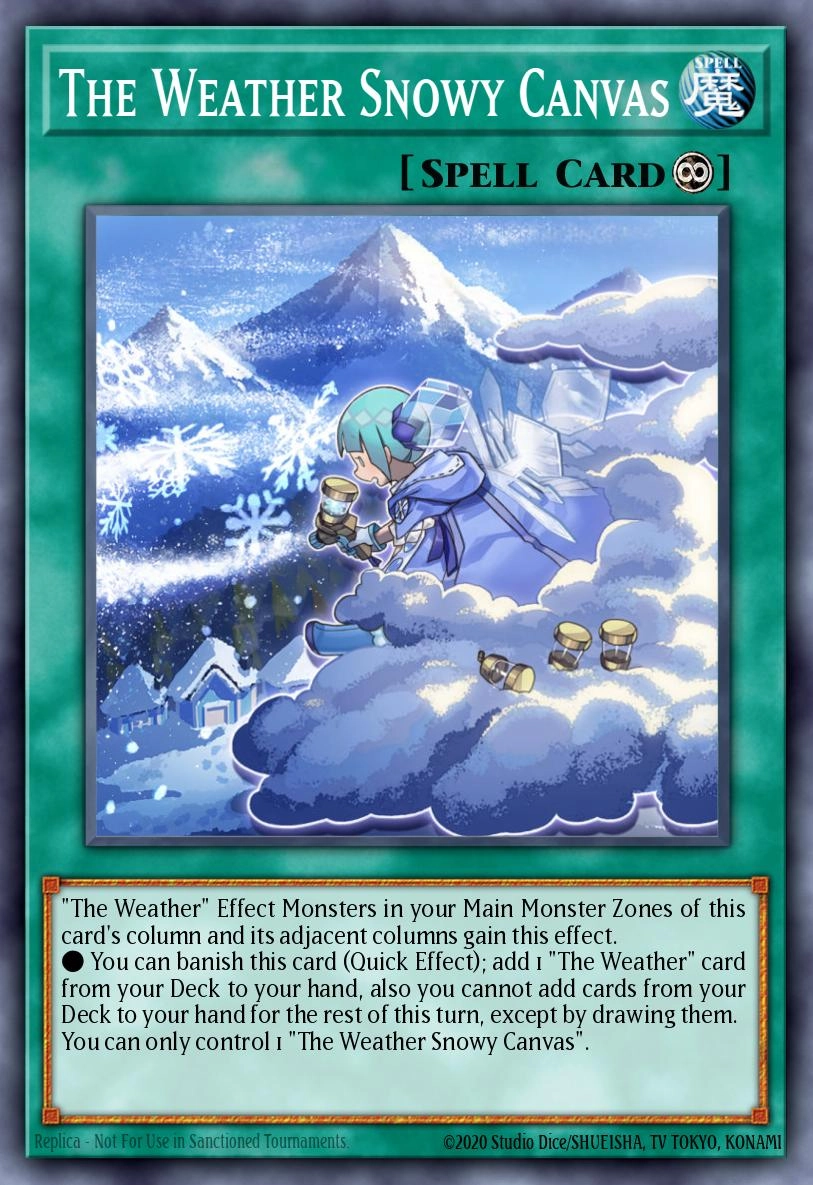 The Weather Snowy Canvas